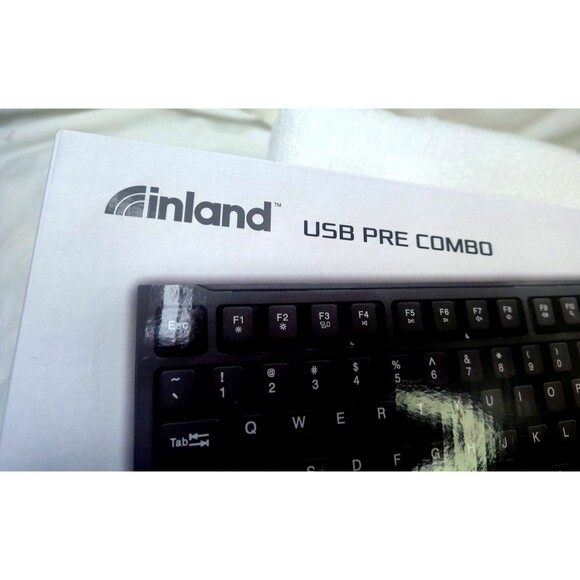 NEW Inland iC210 USB Black Keyboard And Mouse 1000 CPI Combo 105 Keys NIB In Box - Picture 3 of 11